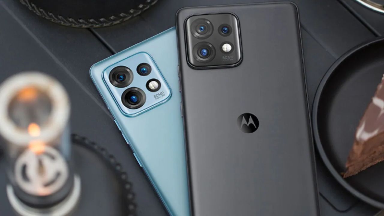 a group of cell phones Of Moto Edge 40 Pro