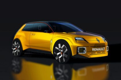 A image of yellow colour Renault 5 EV