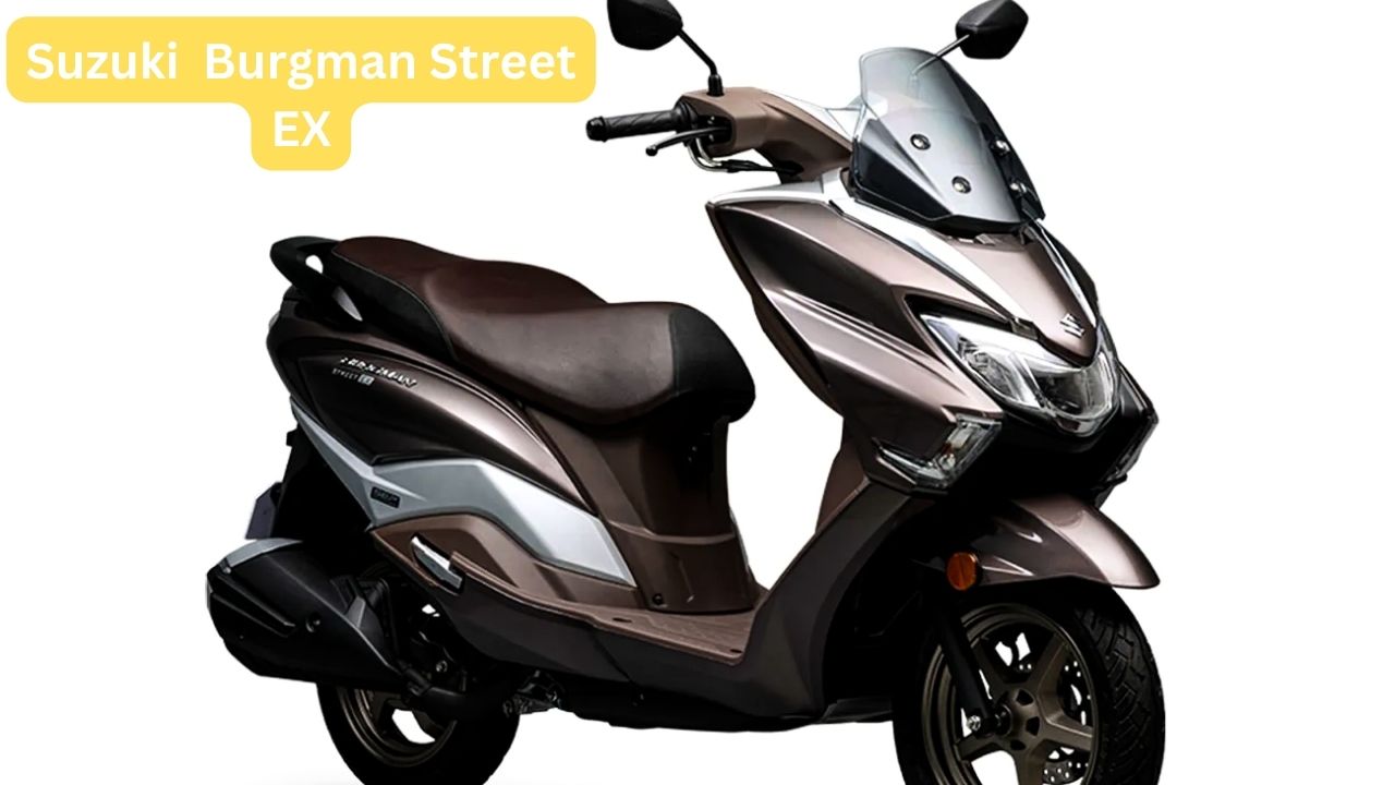 Suzuki Burgman Street EX, scooter, 125cc, features, design, Bluetooth-enabled, LED headlamp, start-stop system, engine, price, booking, metallic matte platinum silver, metallic matte black, metallic royal bronze paint,