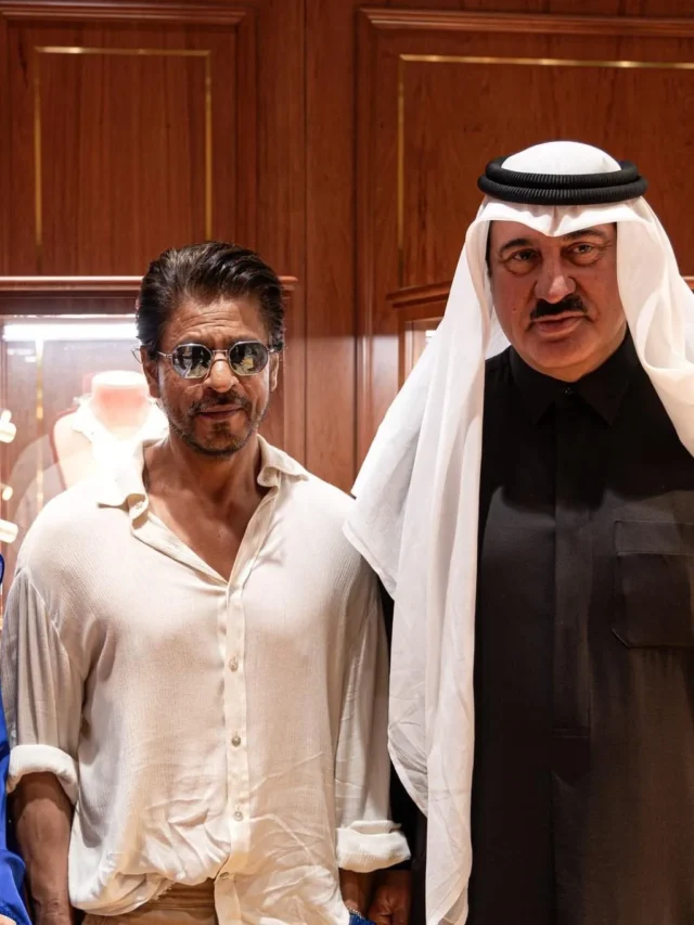 shah rukh khan, srk white shirt look, pathaan, jawan, doha event, fans react, accessories, color combo, rare appearance, 2023 success, style icon,