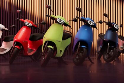 Here is Image of Multiple electric Scooter of Ola S1X Which all are in differet colour