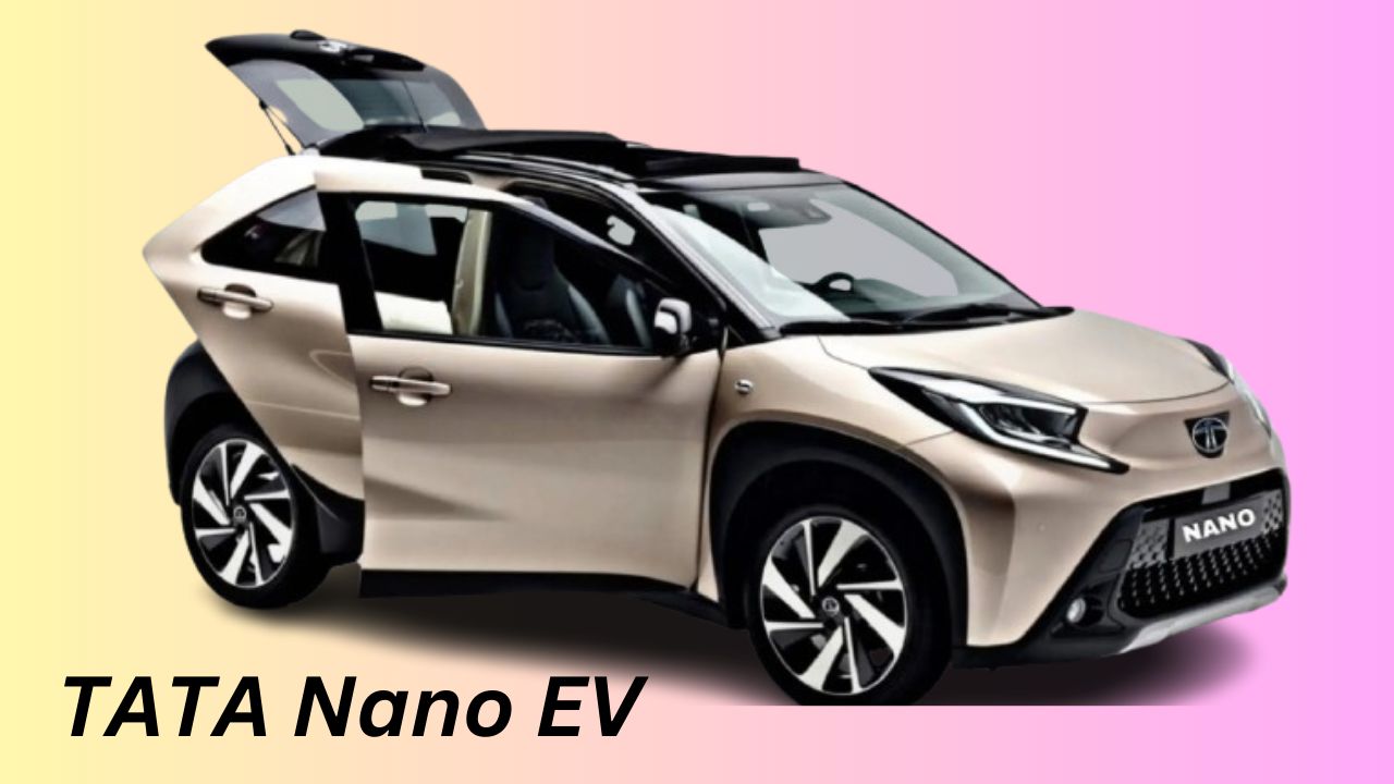 Here is image of grey colour Tata Nano EV