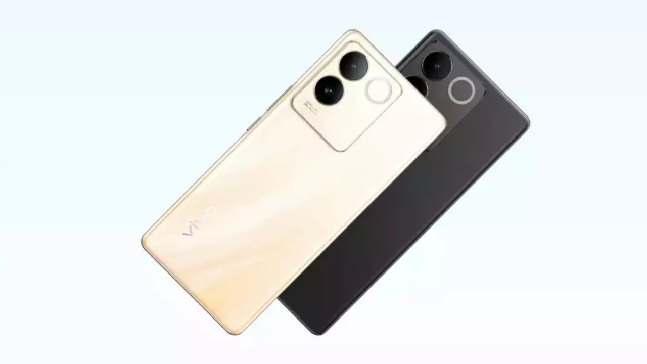 Vivo T2 Pro 5G in golden and black color infront of plain white background